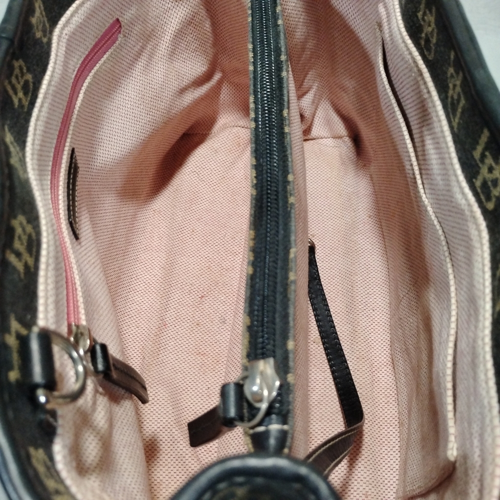 Dooney and Bourke Canvas w/Leather Trim satchel/crossbody - Picture 13 of 16